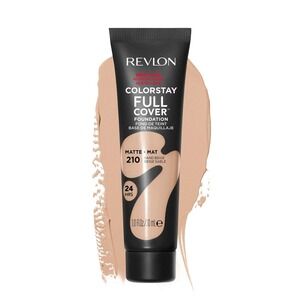 Revlon ColorStay Full Cover Foundation Matte Sand Beige 210 1.0 Fl Oz 30 ml New